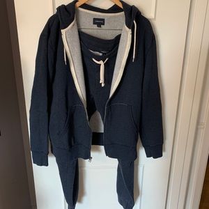 J Crew 2-piece Fleecs Sweatsuit
